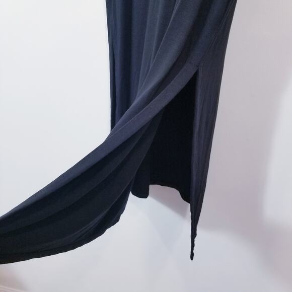 J.Jill Wearever Collection Black Mock Neck Long Sleeves Maxi Dress - Picture 3 of 11